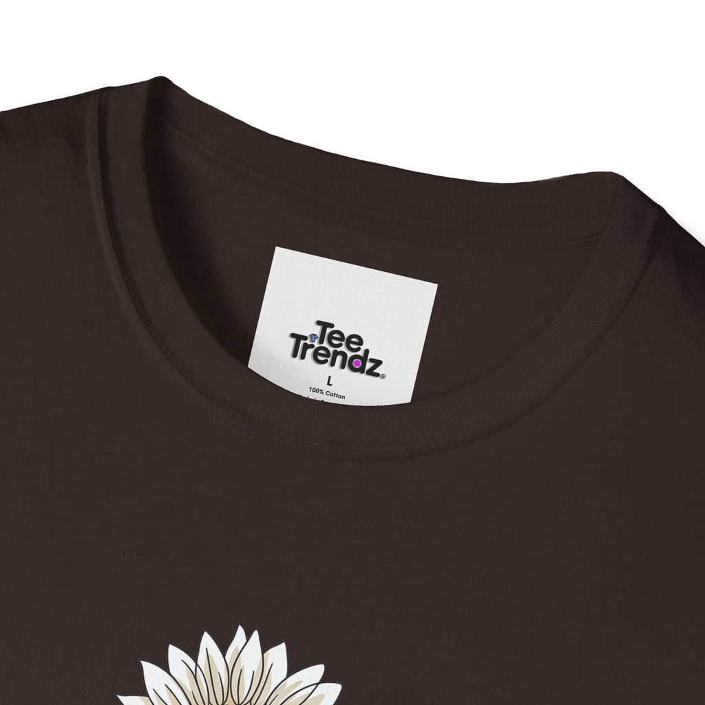 “Bloom with Grace” Sunflower T-Shirt — Floral Inspirational Graphic Tee