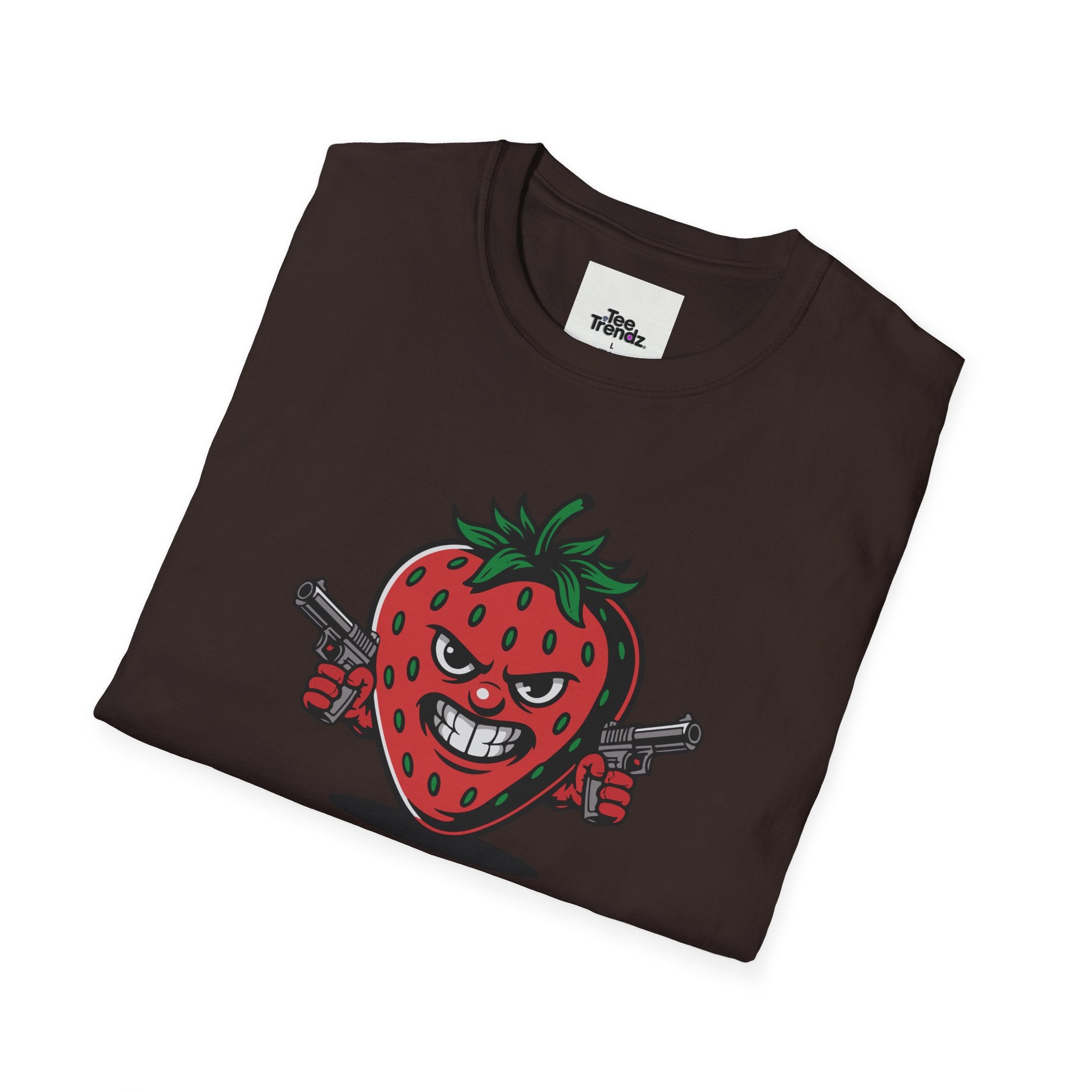 Stroberry Tee – Funny Cartoon Strawberry Graphic T-Shirt (“This Is A Stroberry”)