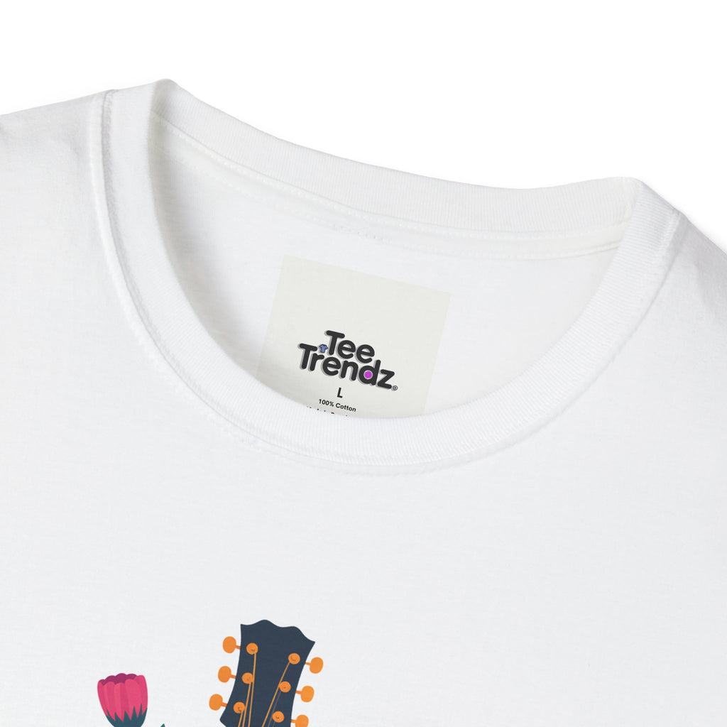 Nashville Vibes Guitar T-Shirt – Floral Music Festival Tee