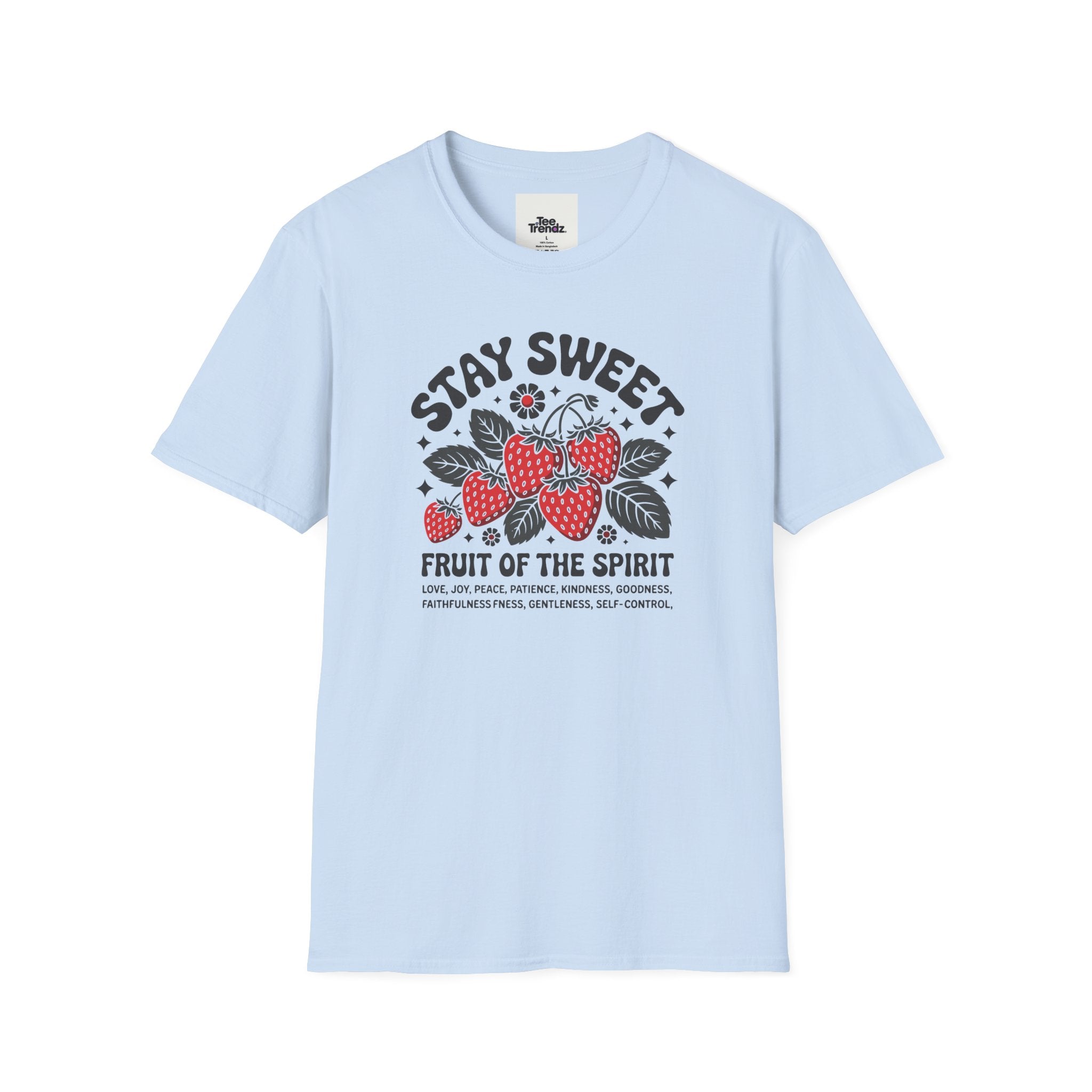 Stay Sweet Fruit of the Spirit T-Shirt — Strawberry Faith Graphic Tee