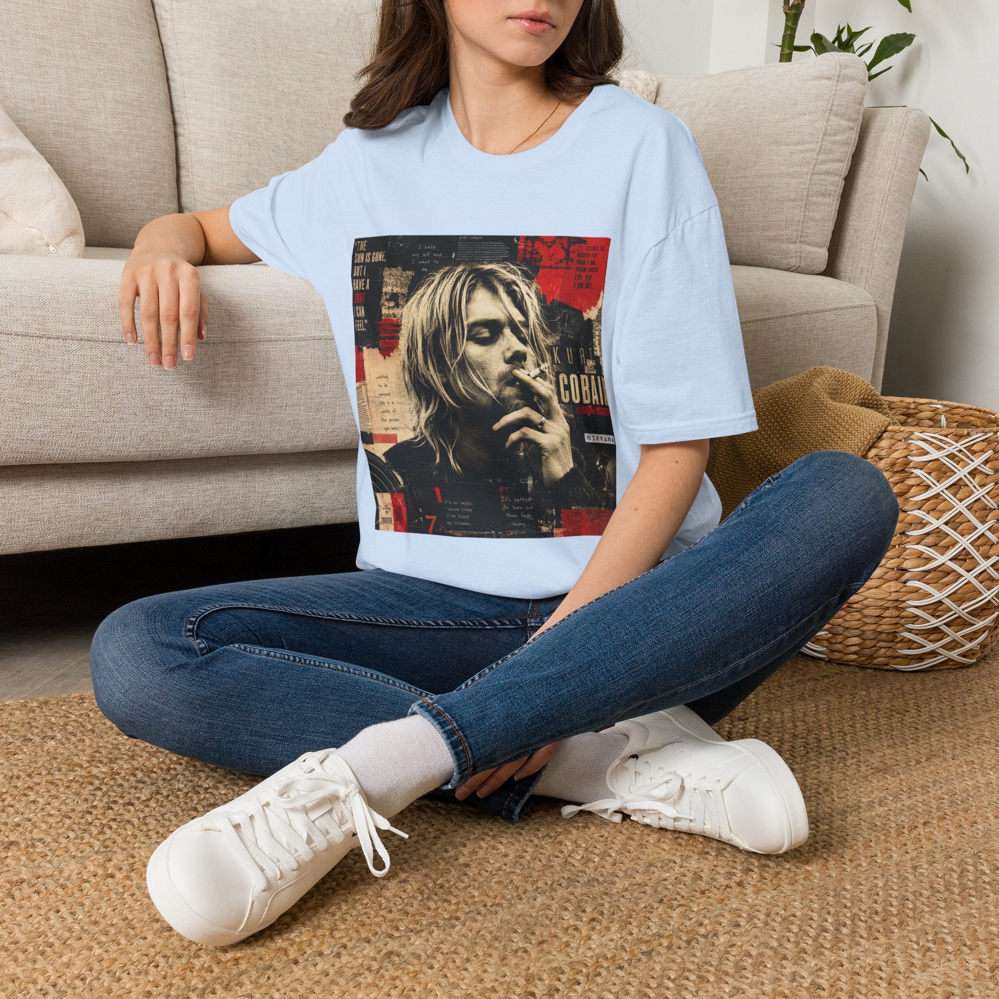 Vintage Grunge Band Portrait T-Shirt