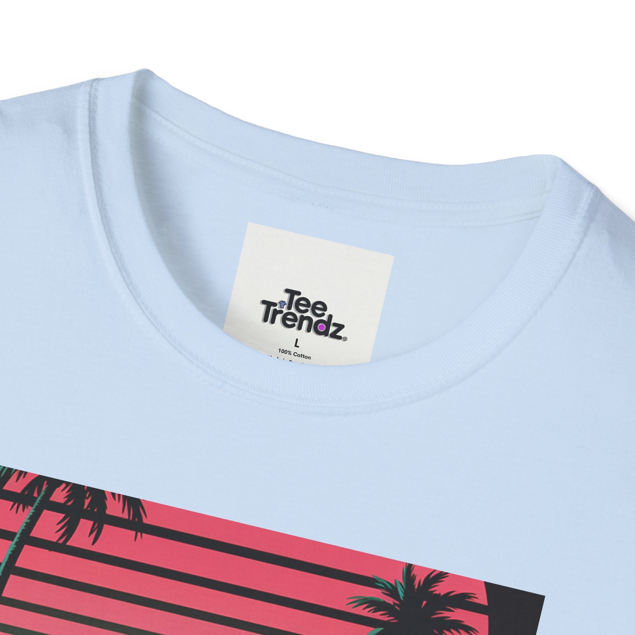 Visit Nebraska Retro T-Shirt — Neon Vintage Roadtrip Poster Design