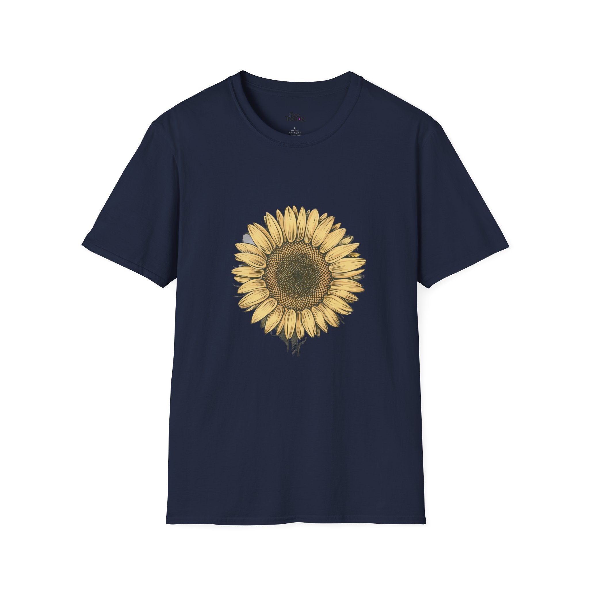 Sunflower Graphic T‑Shirt — Vintage Botanical Floral Tee