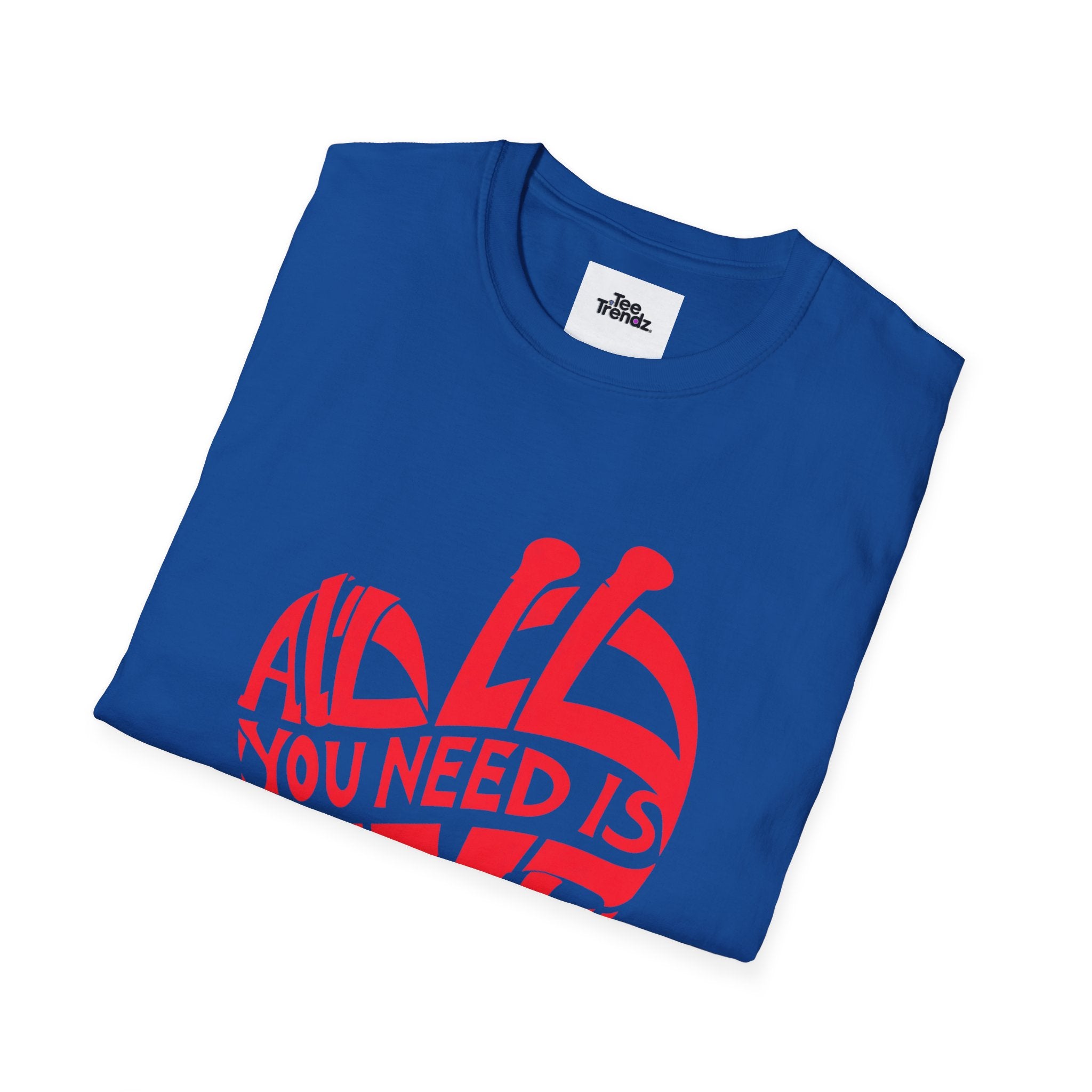 Love Heart T-Shirt — "All You Need Is Love" Retro Graphic