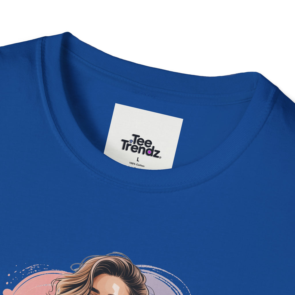 Personalized Portrait T‑Shirt — Custom Name "Cierra Ortega" Tropical Palm Graphic