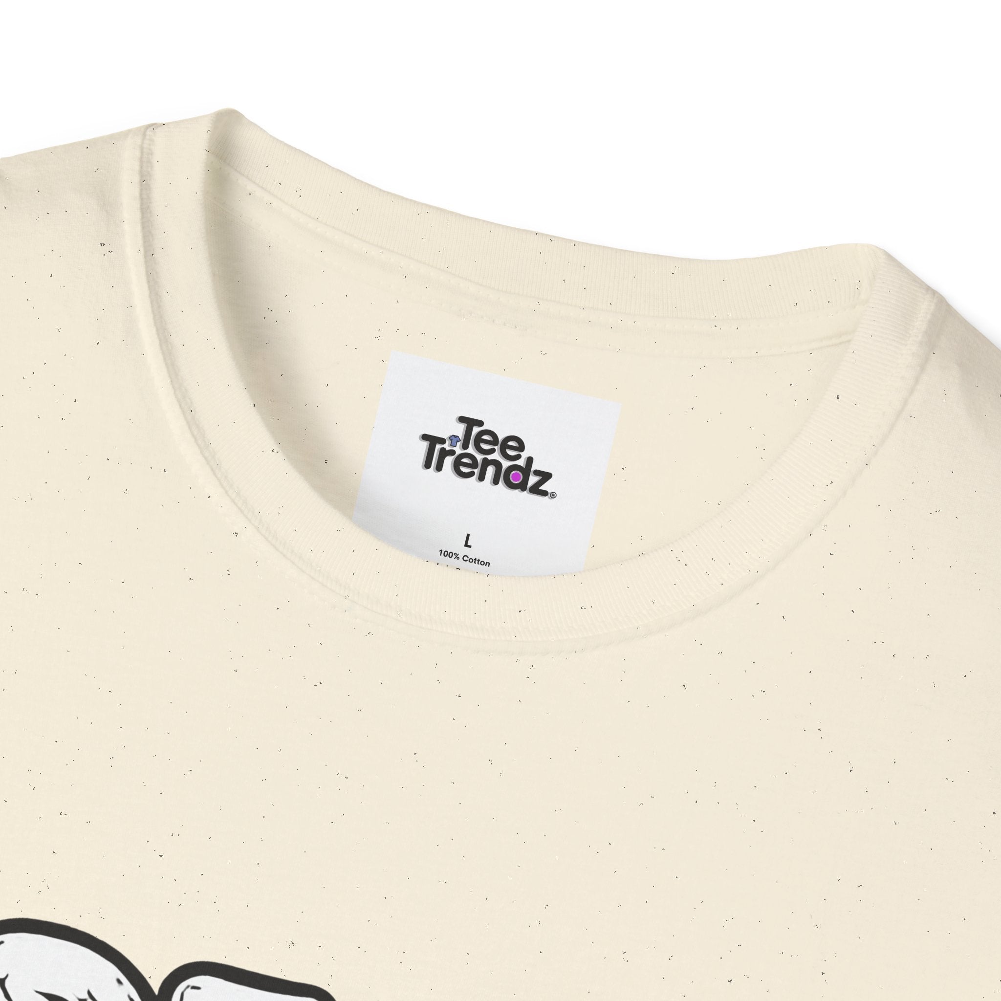 T-Shirt — "Dead But Fine" Gothic Bubble Letter Tee