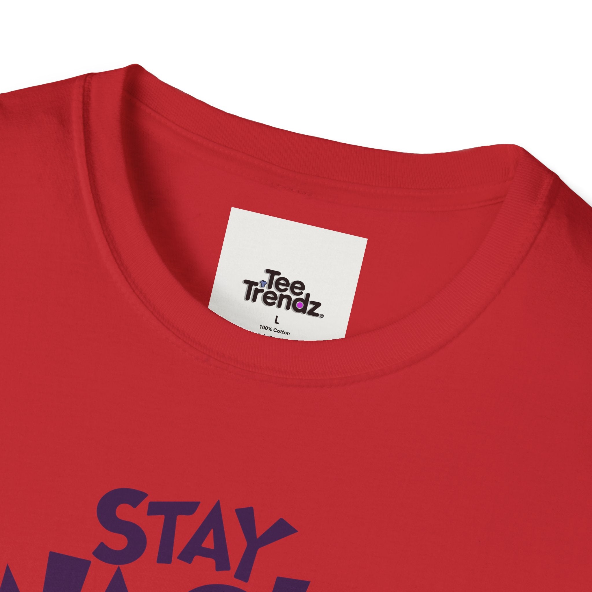 Stay Wacky Bruh T-Shirt — Funny Blue Fuzzy Monster Graphic Tee