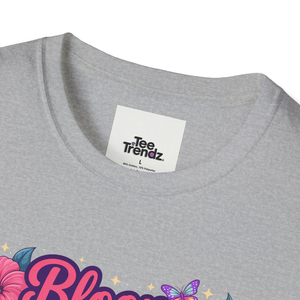 Bloom Baby Bloom Floral T-Shirt — Cute Spring Garden Tee for New Moms & Moms-to-Be