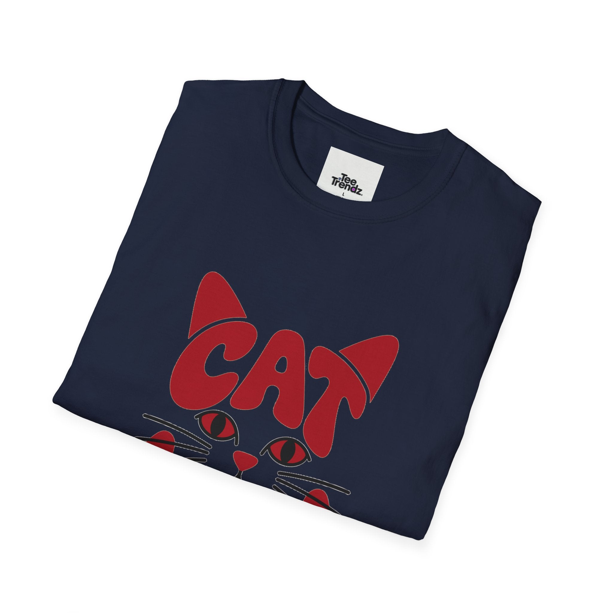 Cat Mum T-Shirt — Cute Purple Cat Face Tee for Cat Moms, Mother’s Day Gift