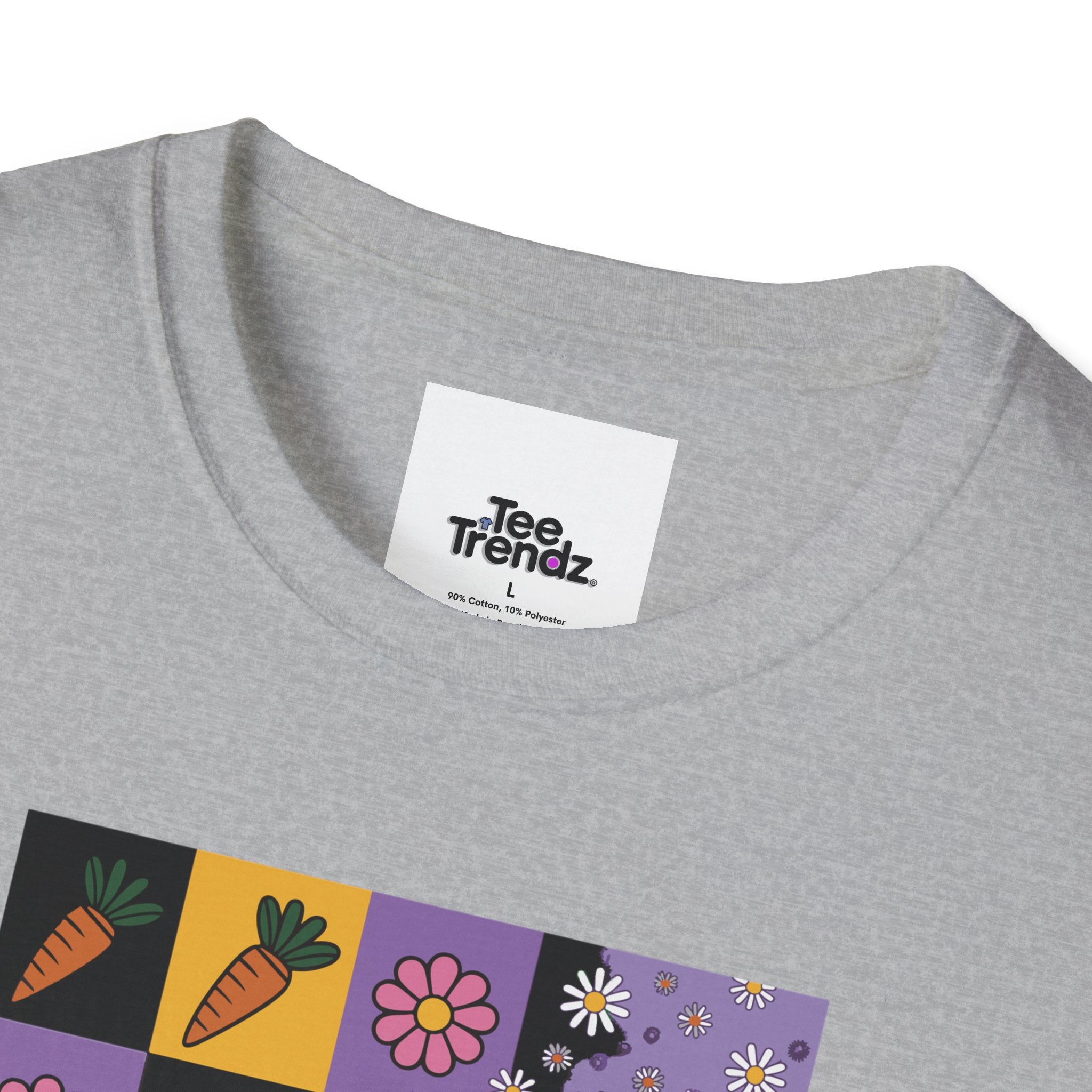 Easter Purple Bunny Art T-Shirt