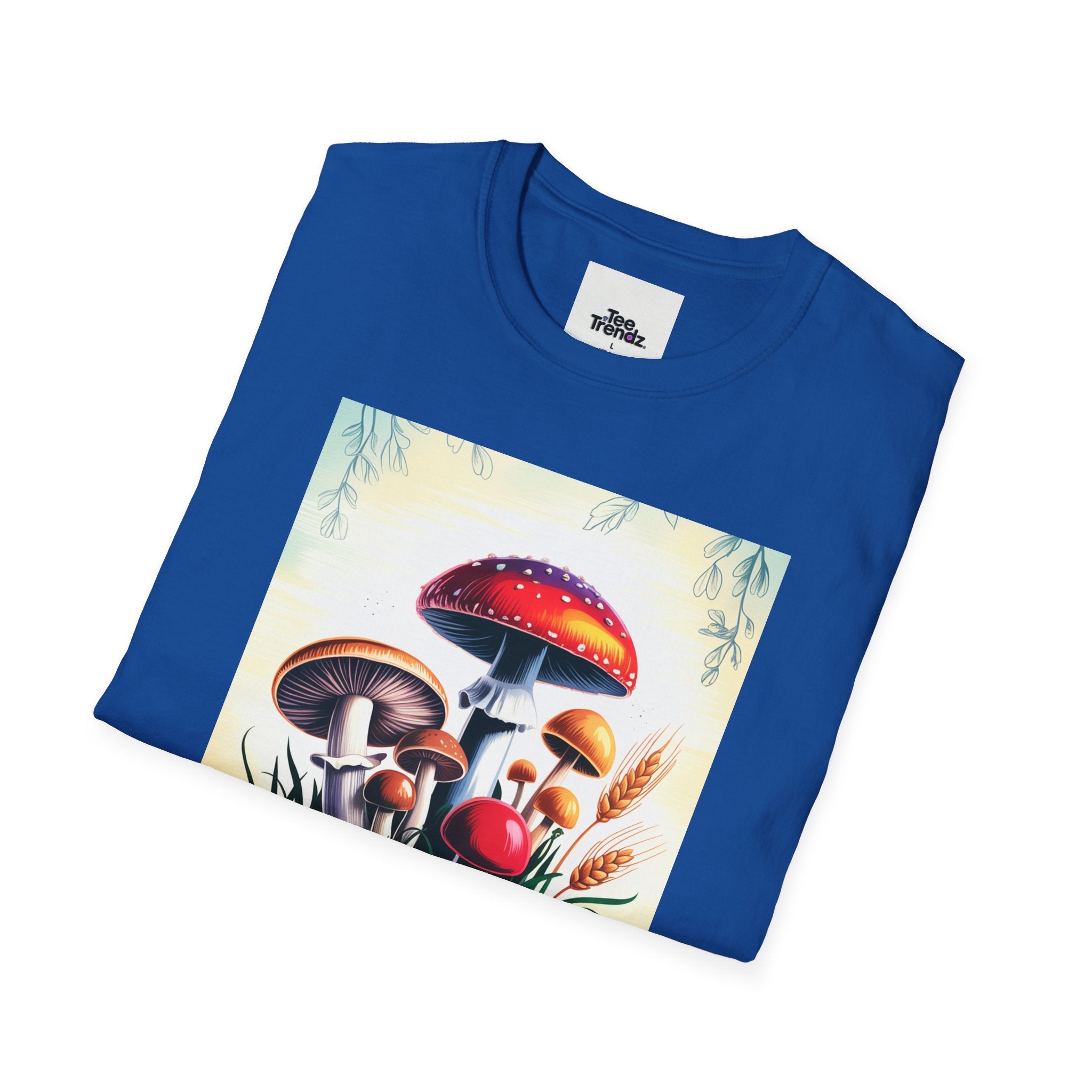 Mushroom Garden T-Shirt — Vintage Botanical Fungi Illustration