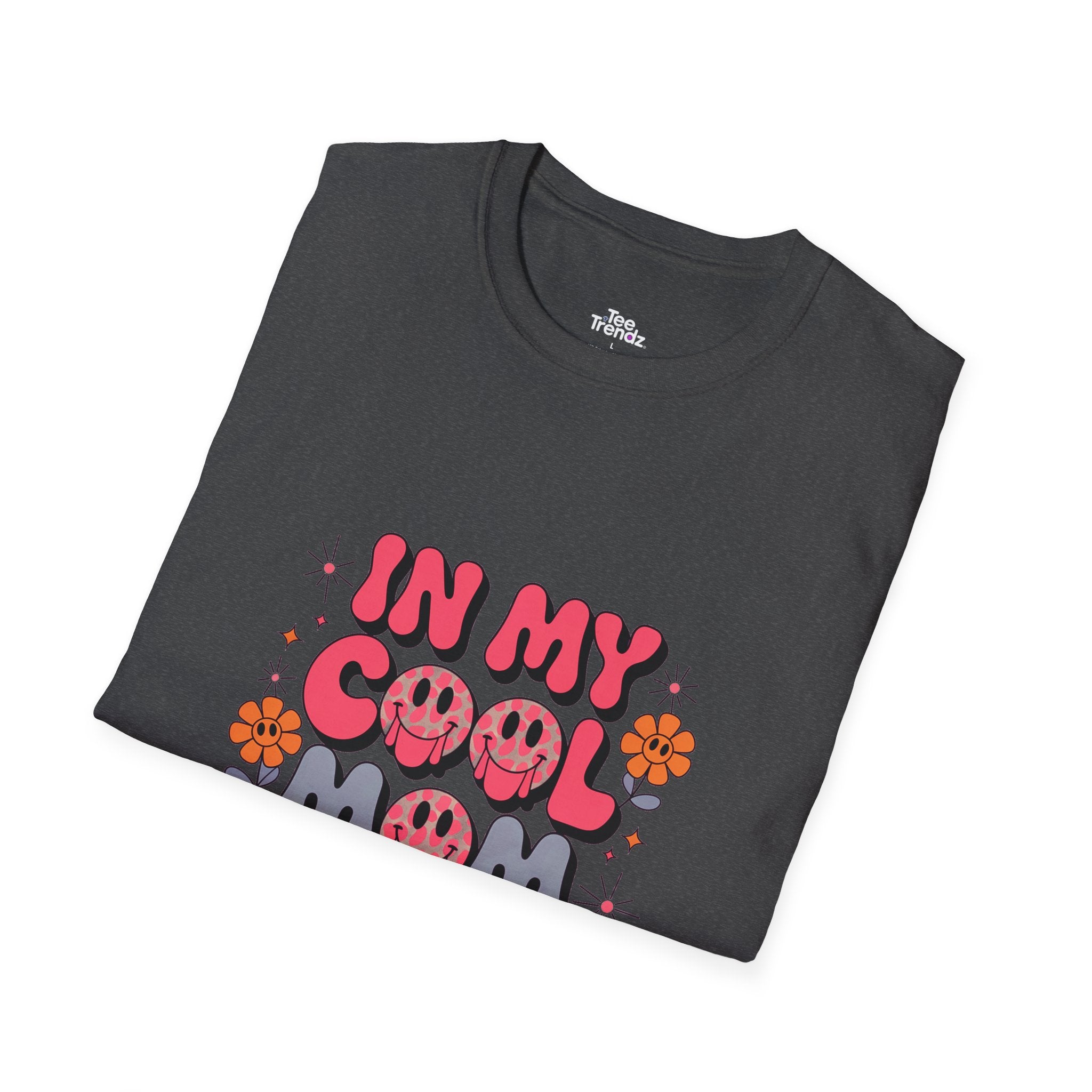 T-Shirt — "In My Cool Mom Era" Retro Floral Graphic Tee