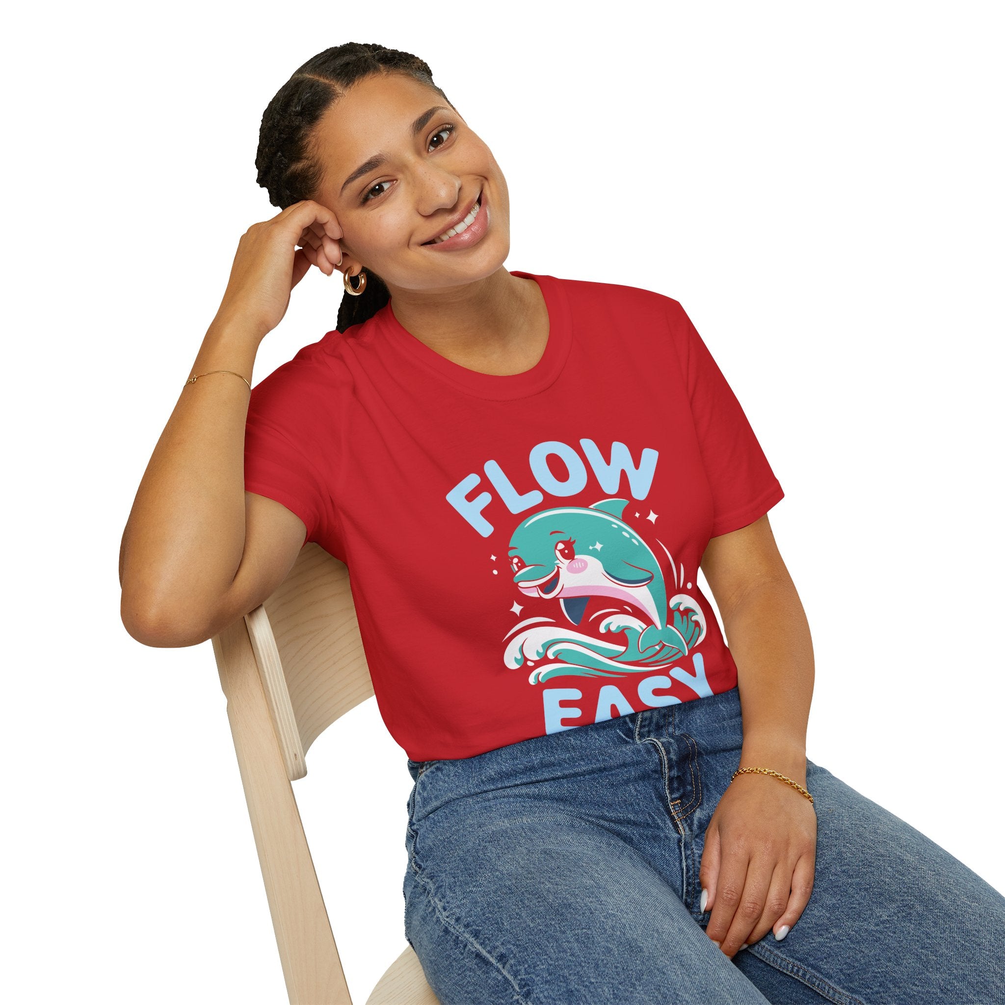 Flow Easy Dolphin T-Shirt — Cute Sea Life Graphic Tee