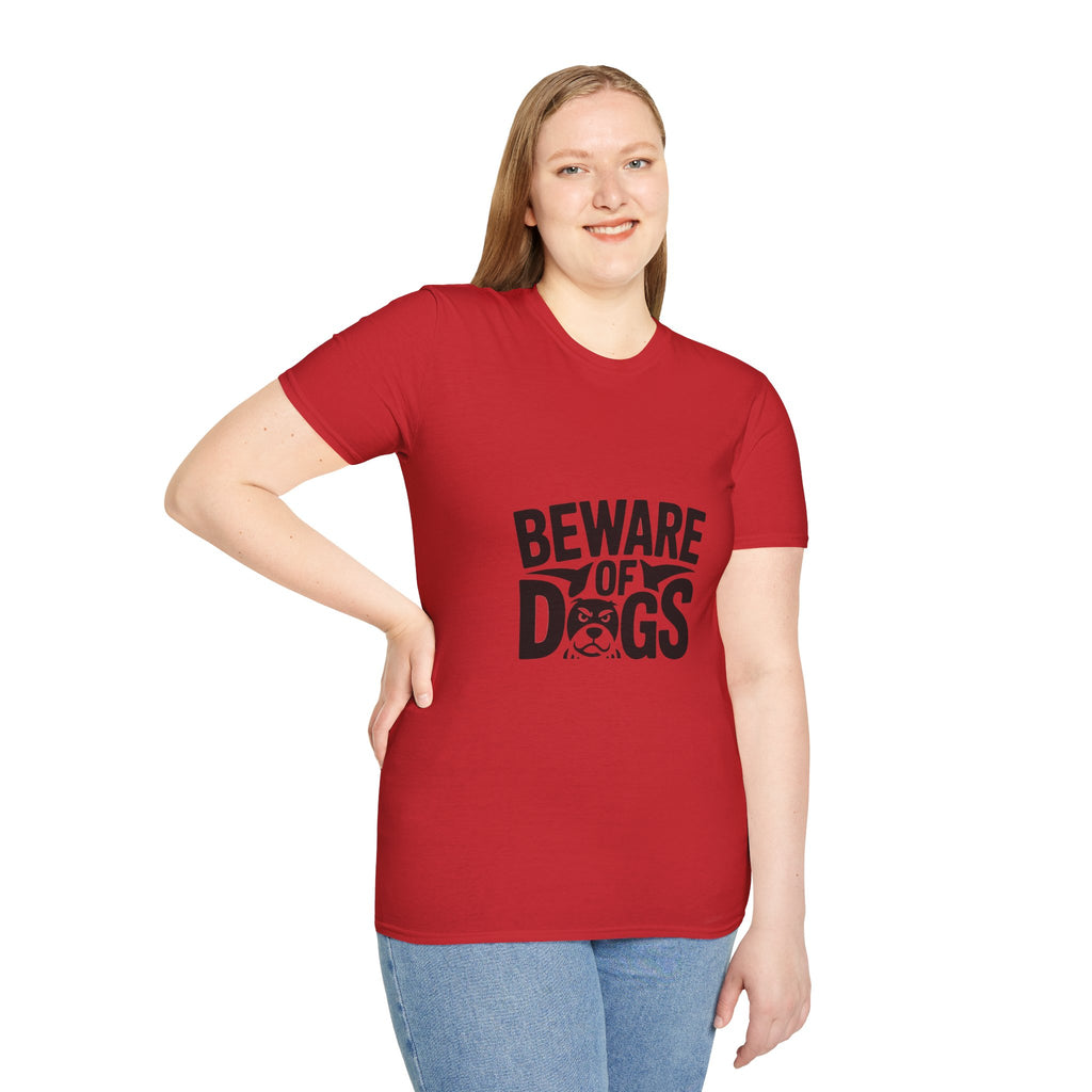 Beware of Dogs T-Shirt — Funny Bulldog Graphic Tee for Dog Lovers