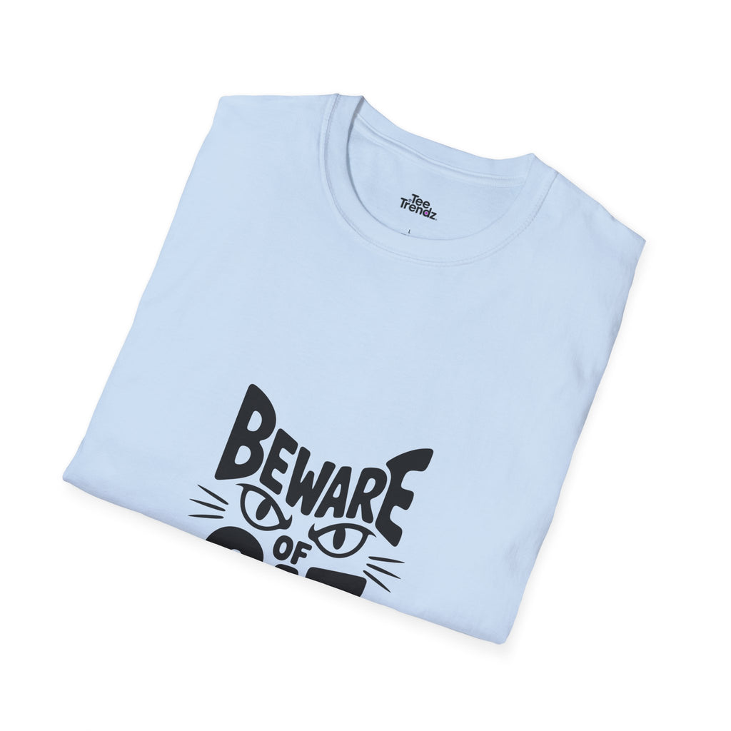 Beware of Cat T-Shirt — Funny Cat Lover Tee