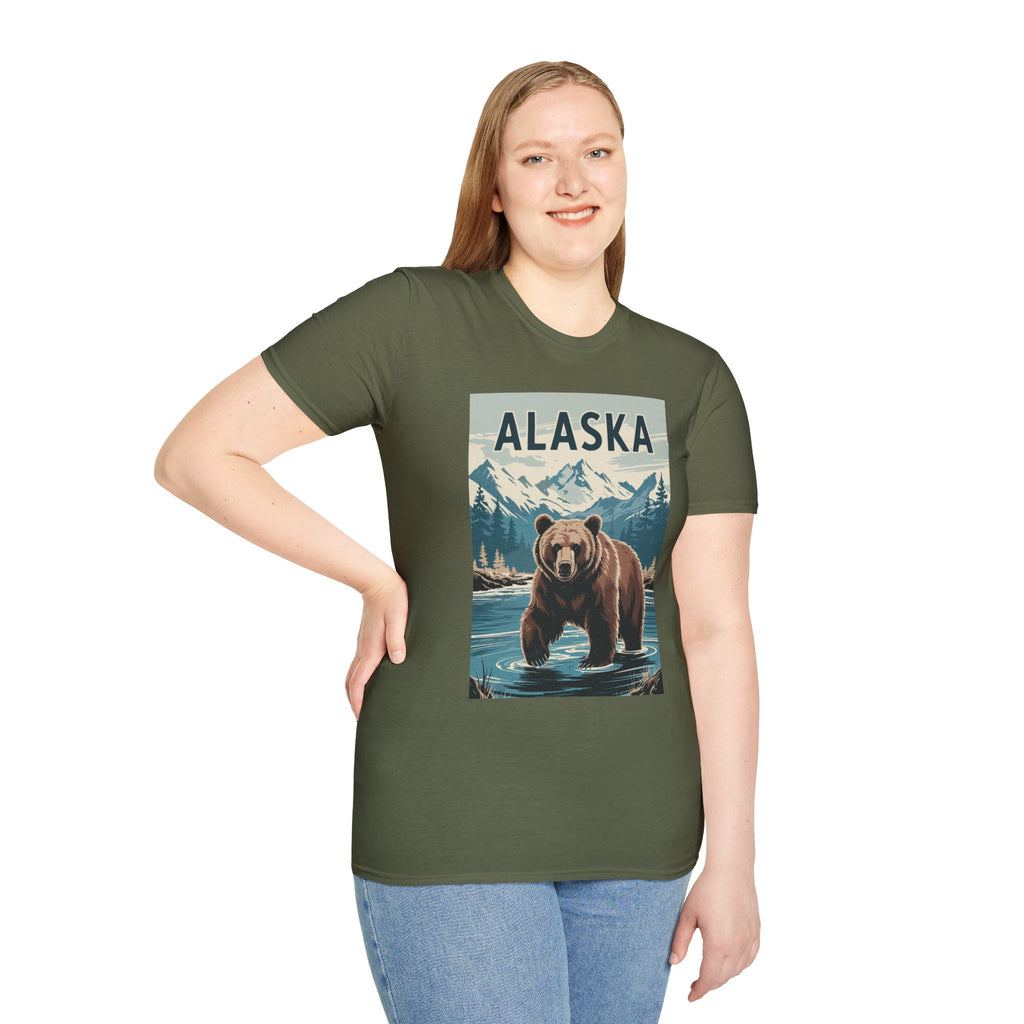 Alaska Bear T-Shirt — Vintage Mountain Wildlife Tee