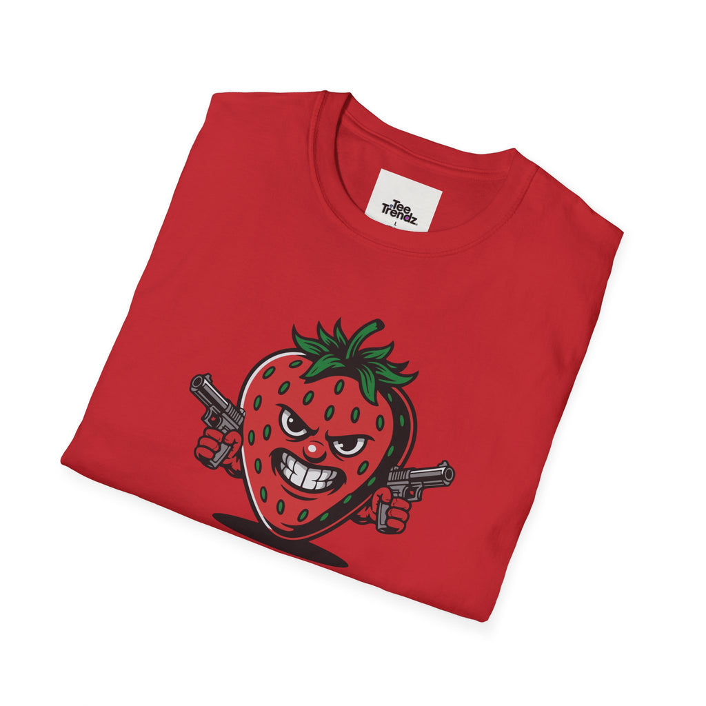 Stroberry Tee – Funny Cartoon Strawberry Graphic T-Shirt (“This Is A Stroberry”)