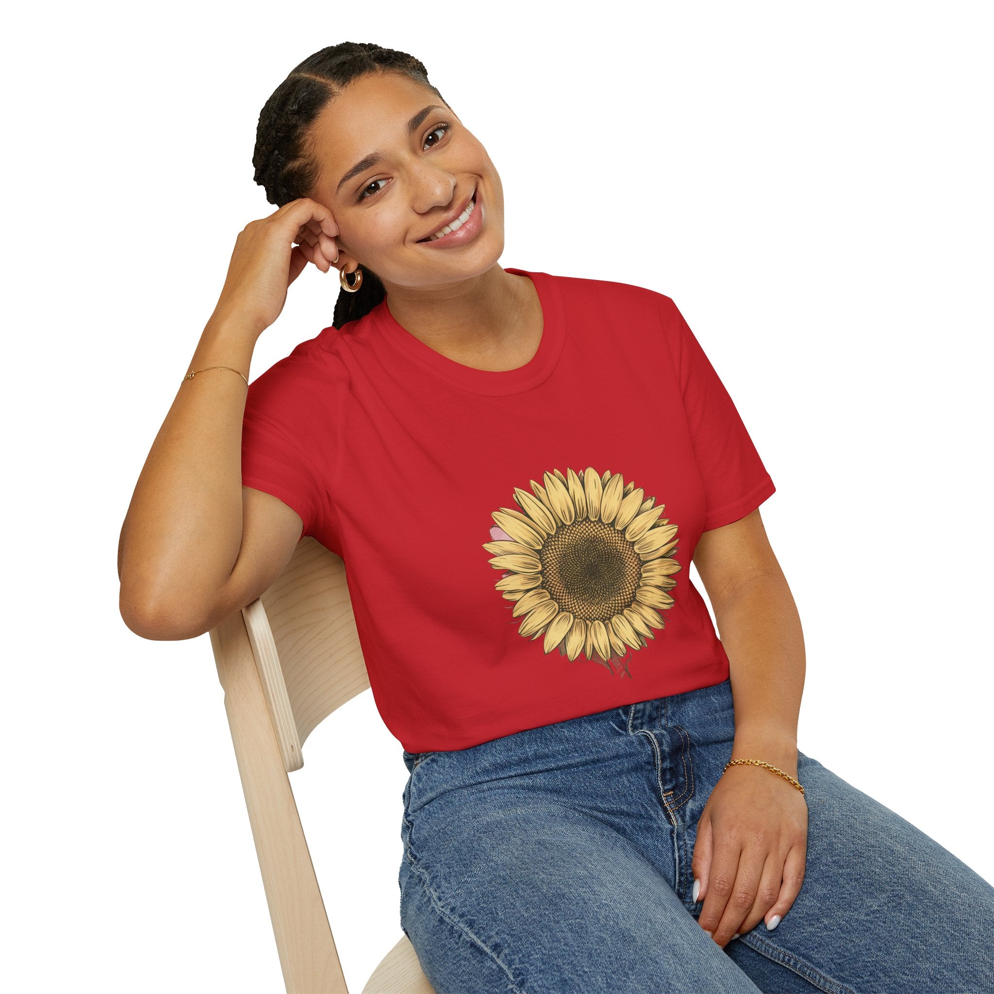 Sunflower Graphic T‑Shirt — Vintage Botanical Floral Tee
