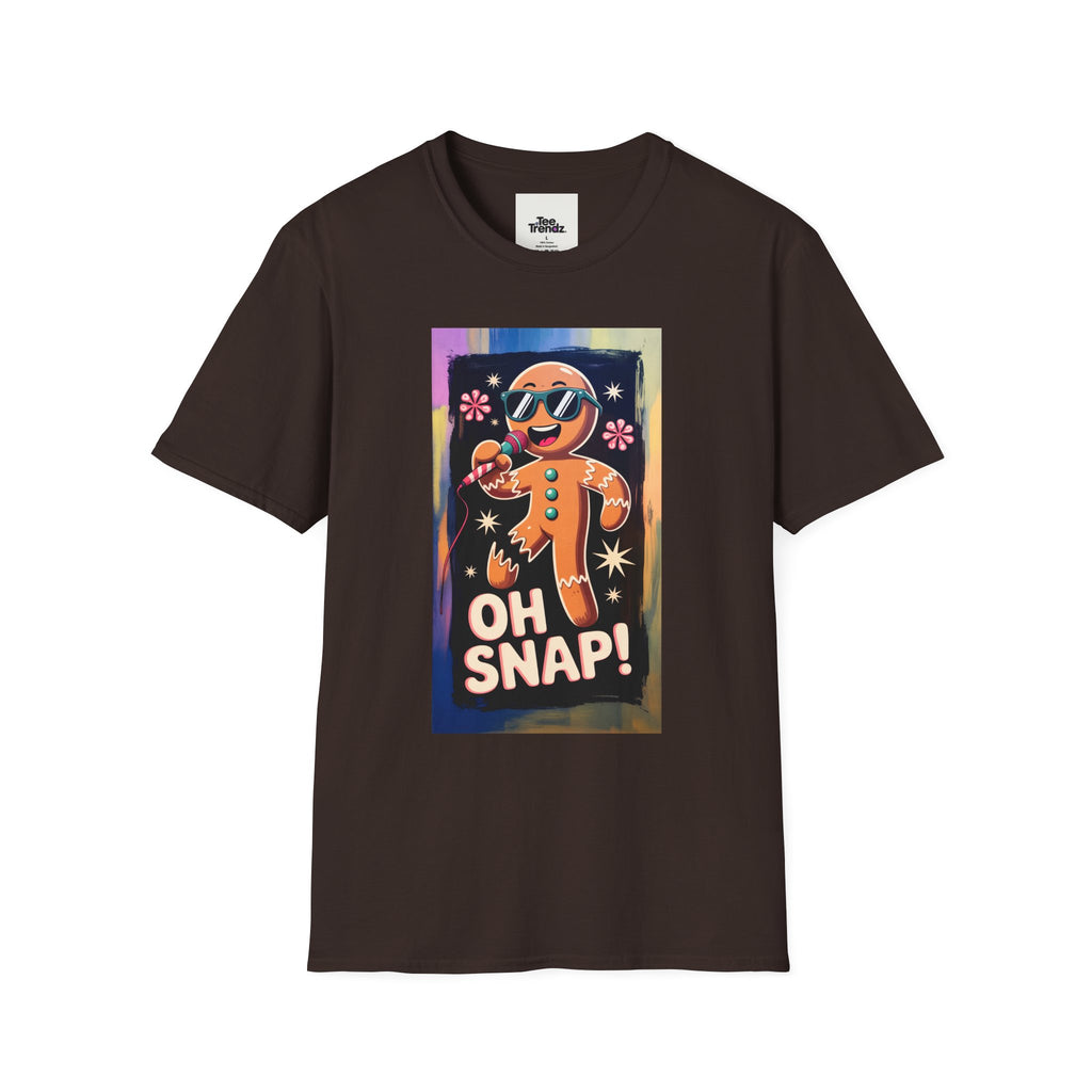 T-Shirt — 'Oh Snap!' Gingerbread Cookie Graphic Tee