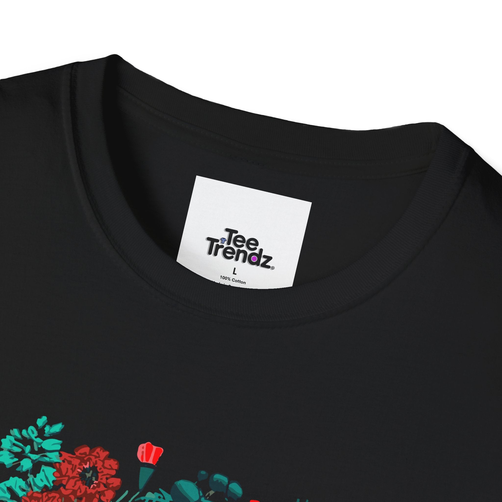Floral Frida-Inspired Portrait T-Shirt
