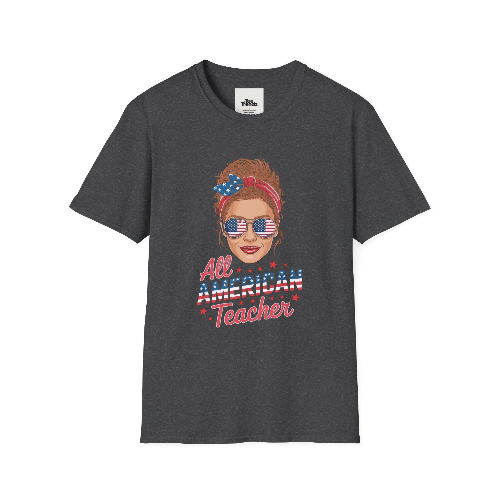 Patriotic "All American Teacher" T-Shirt