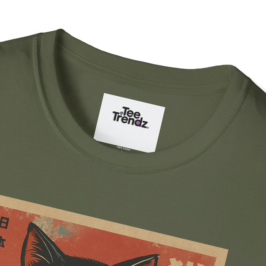 Cat Ramen T-Shirt — Vintage Japanese Neko Bowl Graphic Tee