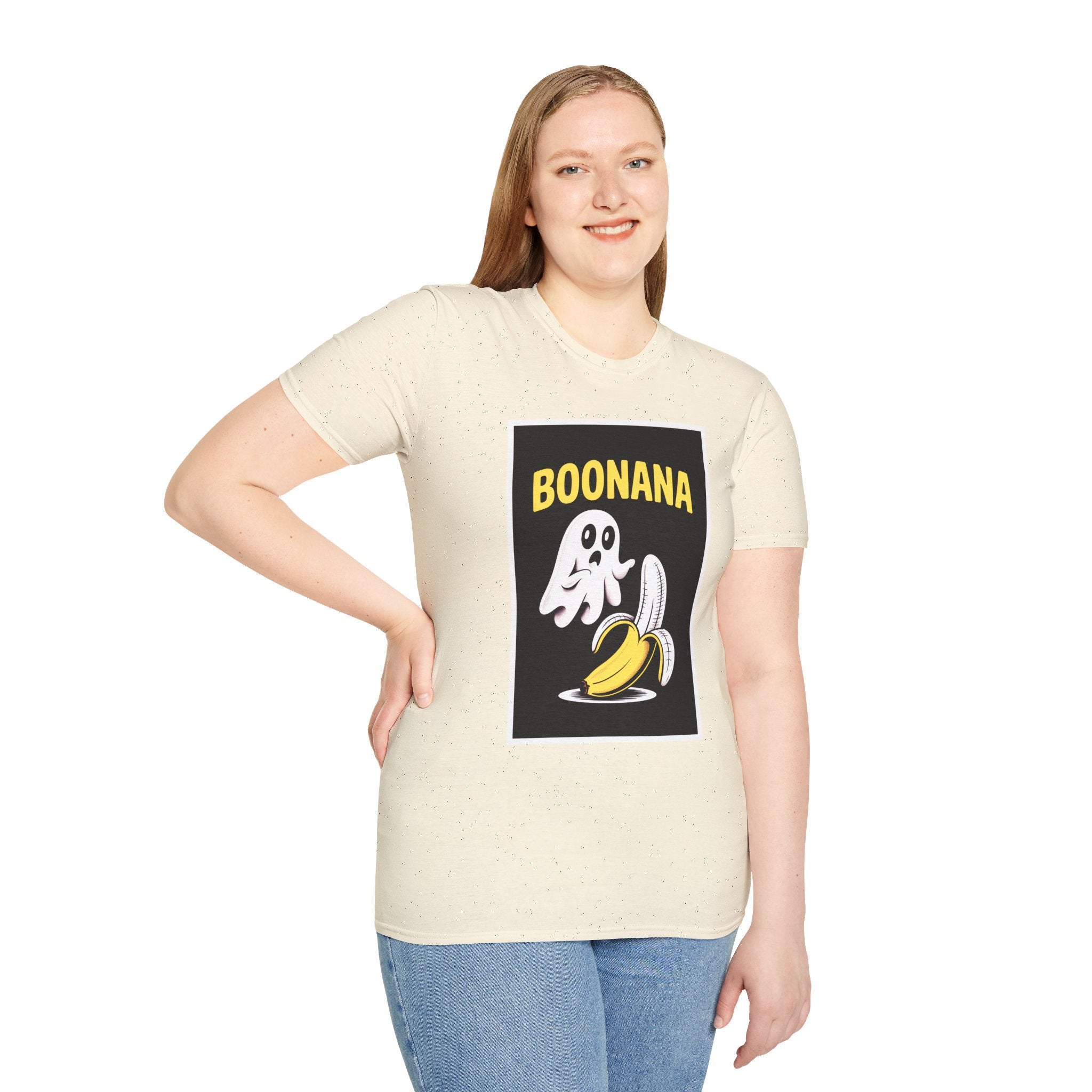 Boonana Ghost Banana Graphic T-Shirt — Funny Halloween Fruit Tee