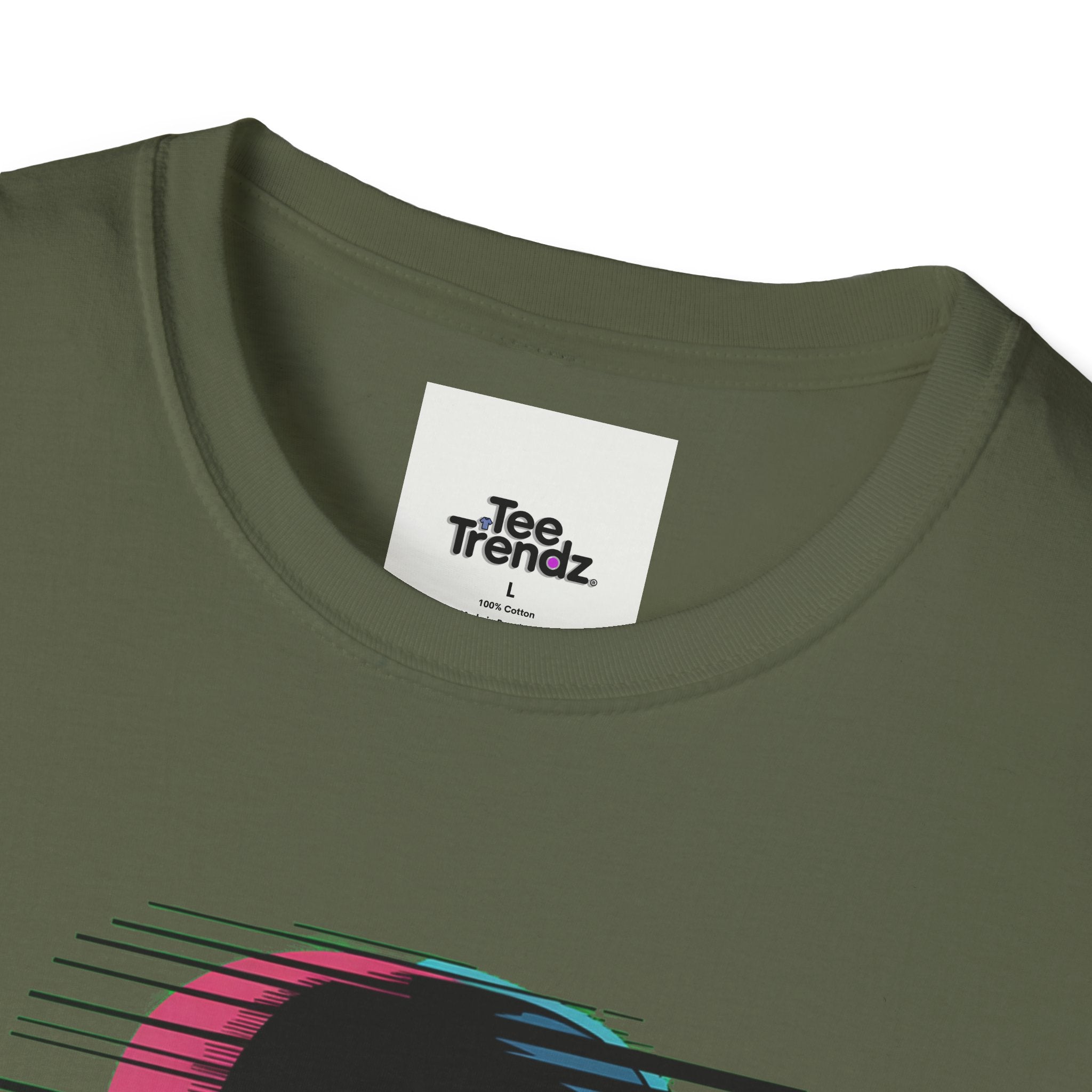 Glitch Kid Graphic T-Shirt — Retro Neon Horror Cute Tee