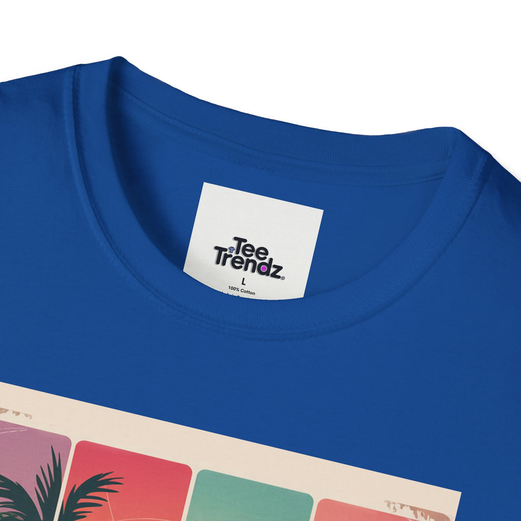 Summer Never Ends T-Shirt – Vintage Beach Sunset Graphic Tee