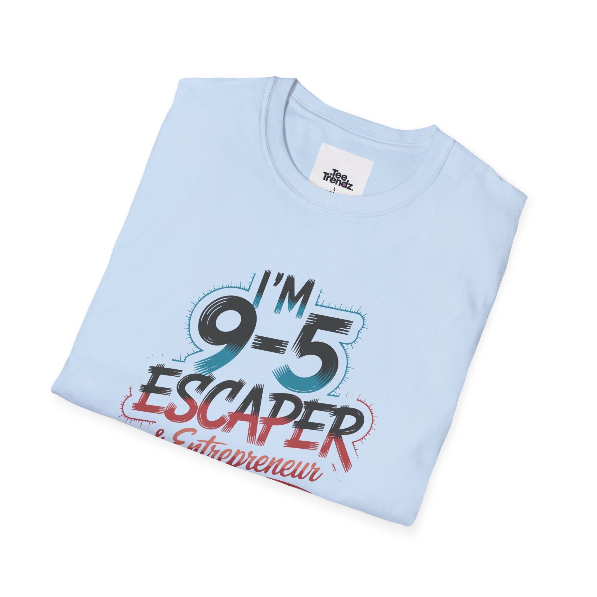 T-Shirt — "I'm a 9-5 Escaper & Entrepreneur" Retro Graphic Tee