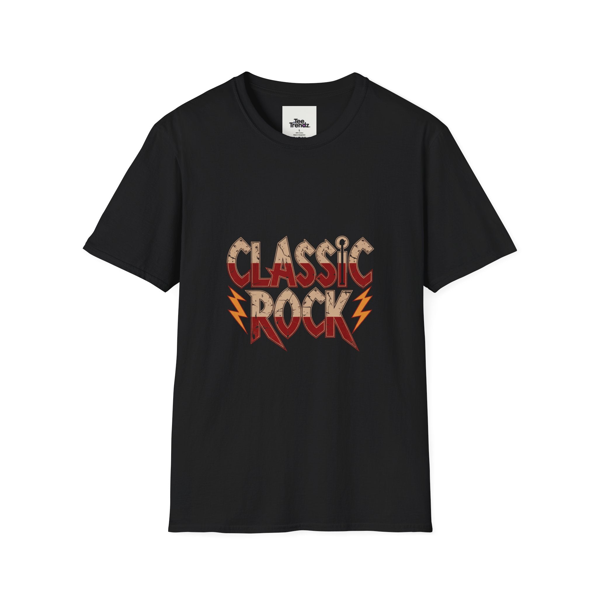Classic Rock T-Shirt — Retro Lightning Band Tee