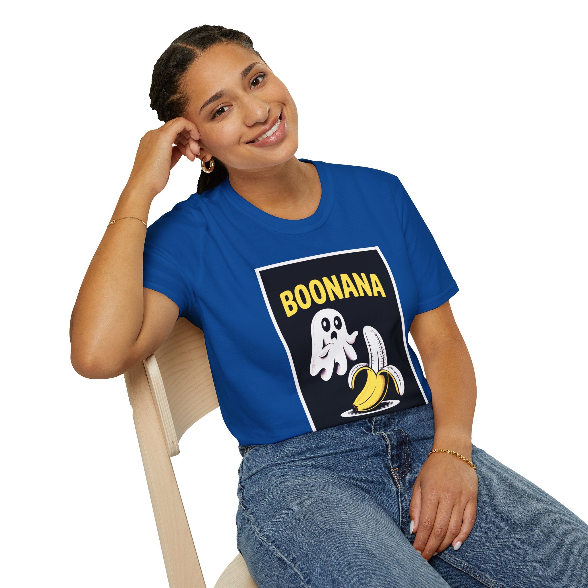 Boonana Ghost Banana Graphic T-Shirt — Funny Halloween Fruit Tee