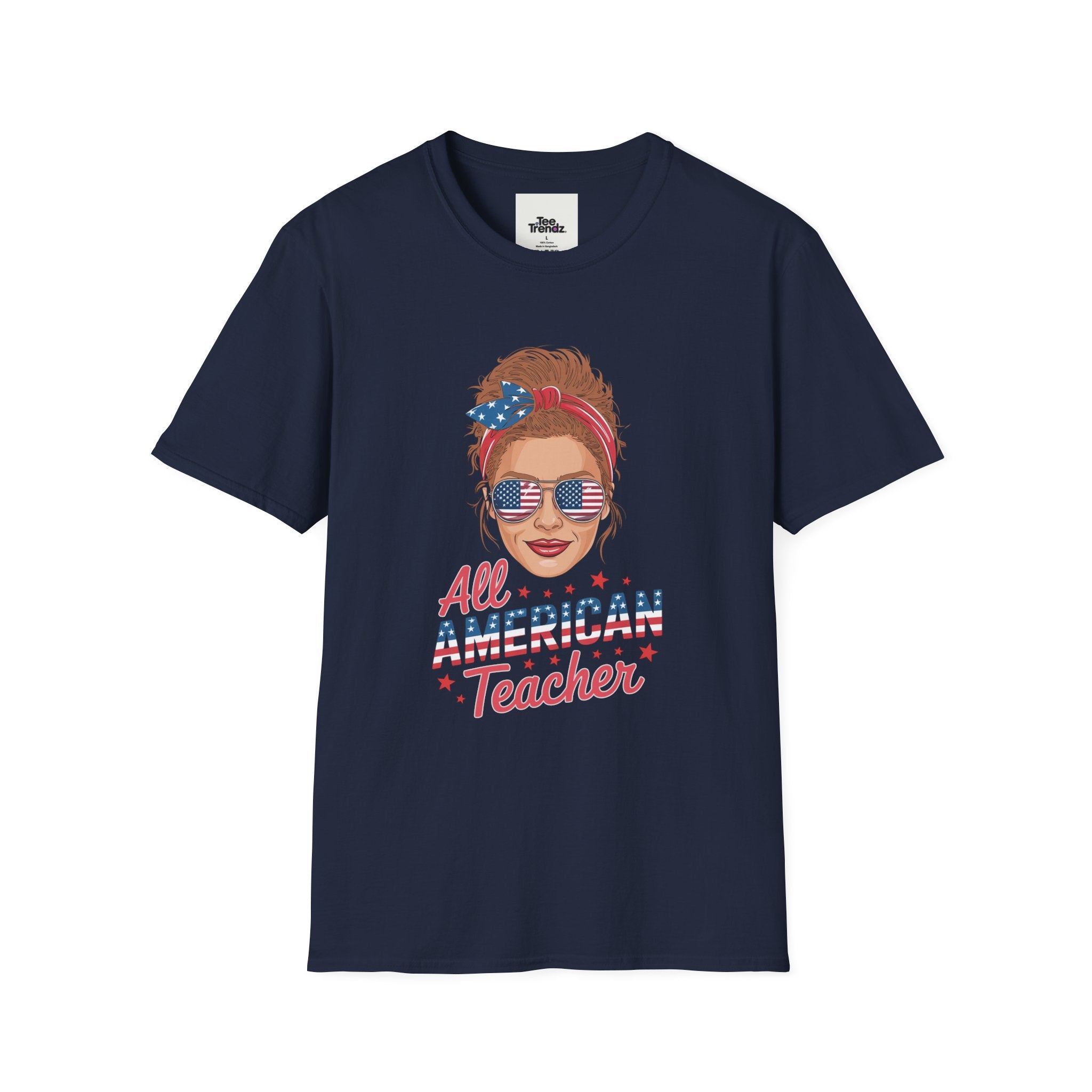 Patriotic "All American Teacher" T-Shirt