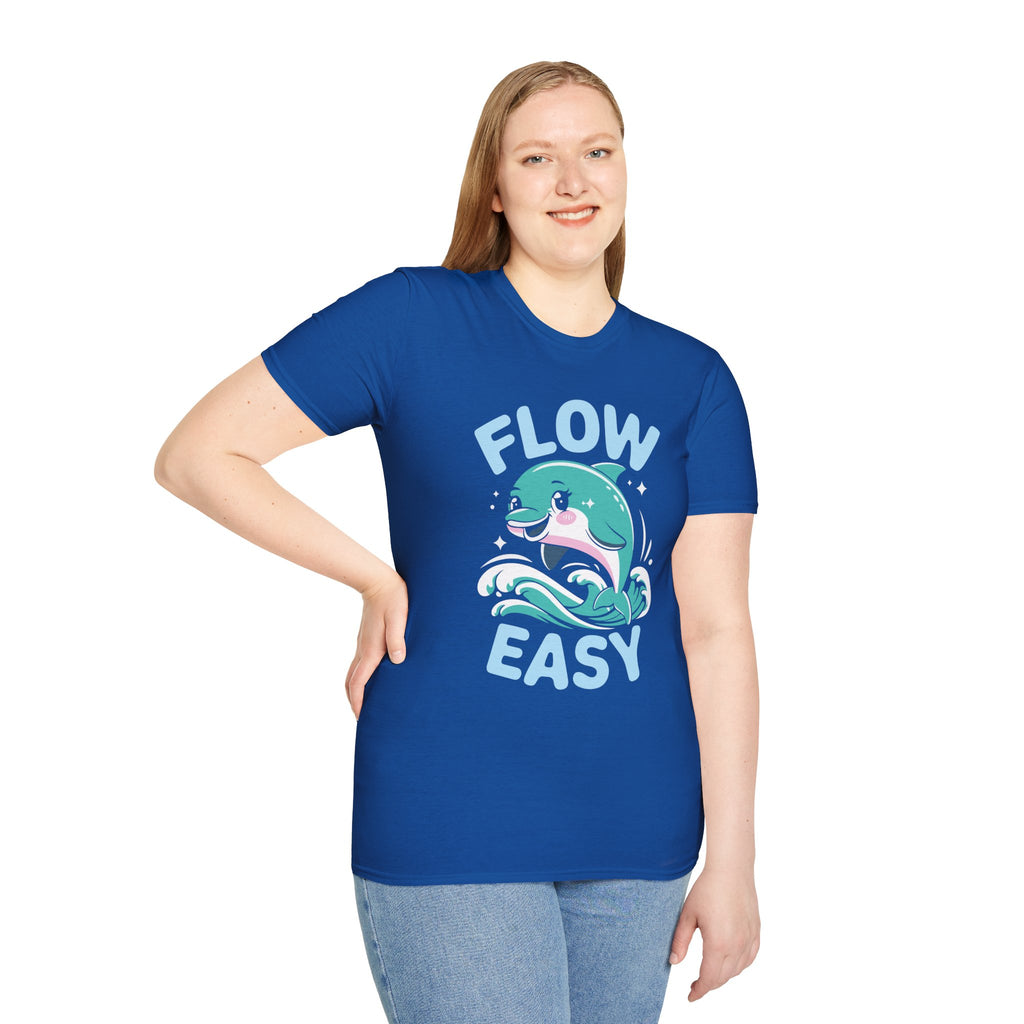 Flow Easy Dolphin T-Shirt — Cute Sea Life Graphic Tee
