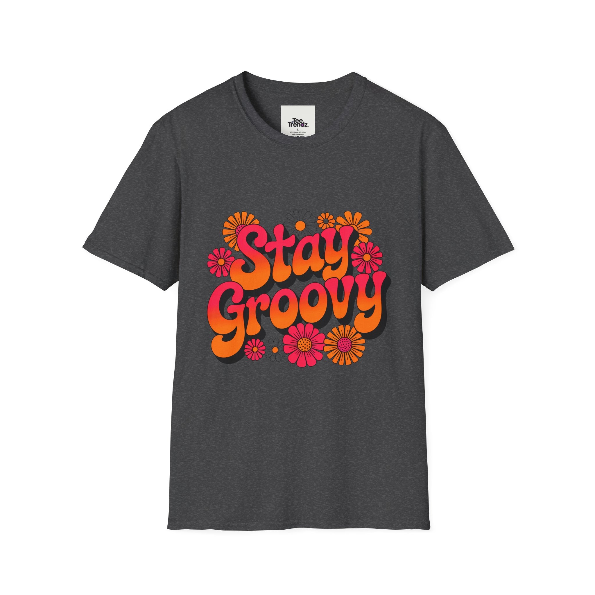 Stay Groovy T-Shirt — Retro 70s Floral Graphic Tee