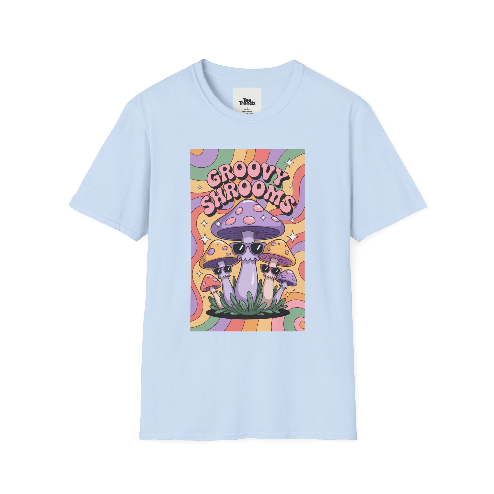 Groovy Shrooms T-Shirt – Retro Psychedelic Mushroom Tee