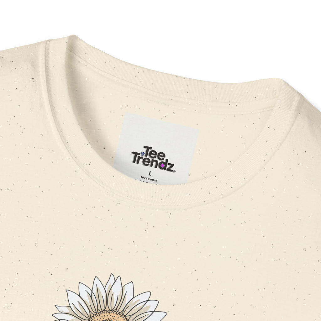 “Bloom with Grace” Sunflower T-Shirt — Floral Inspirational Graphic Tee