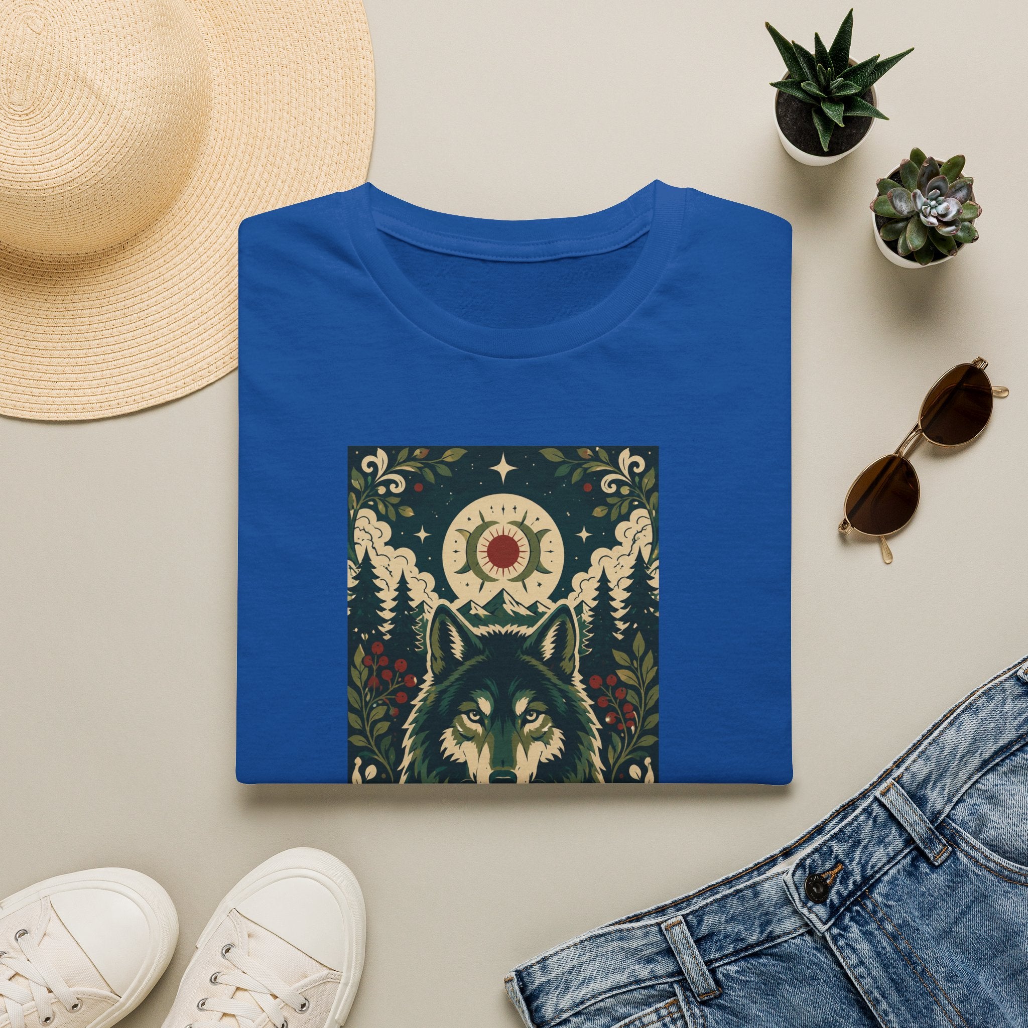Wolf Spirit T-Shirt — Mystic Forest Moon Graphic