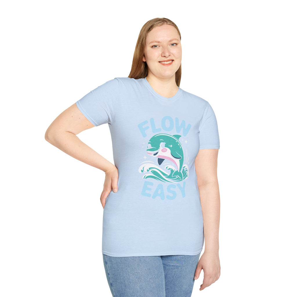 Flow Easy Dolphin T-Shirt — Cute Sea Life Graphic Tee