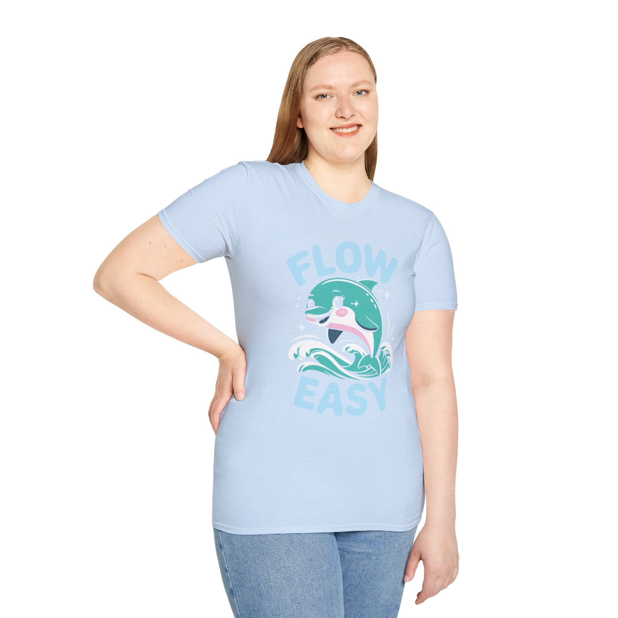 Flow Easy Dolphin T-Shirt — Cute Sea Life Graphic Tee