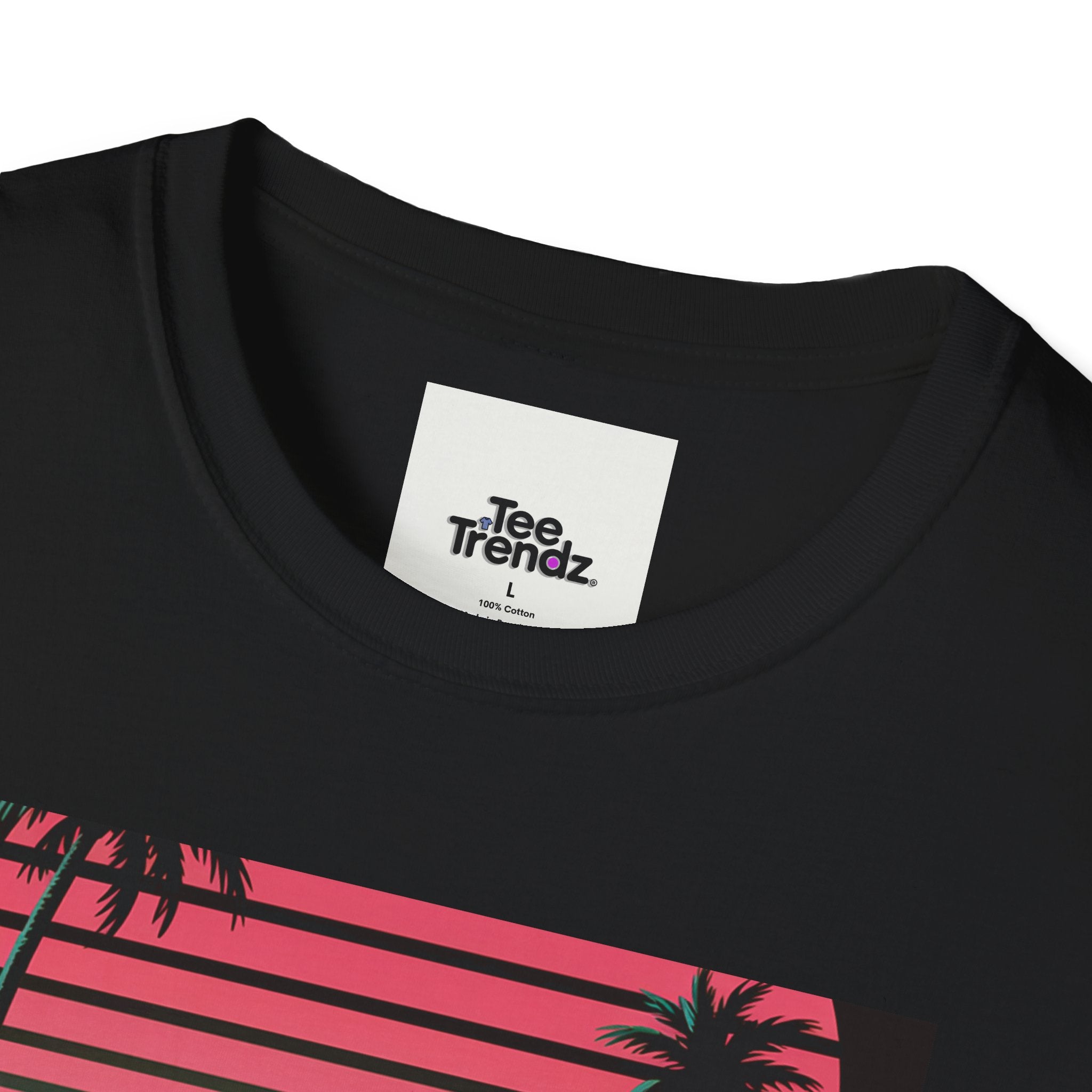 Visit Nebraska Retro T-Shirt — Neon Vintage Roadtrip Poster Design