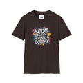 Autism Because Normal Is Boring T-Shirt — Colorful Puzzle Piece Awareness Tee