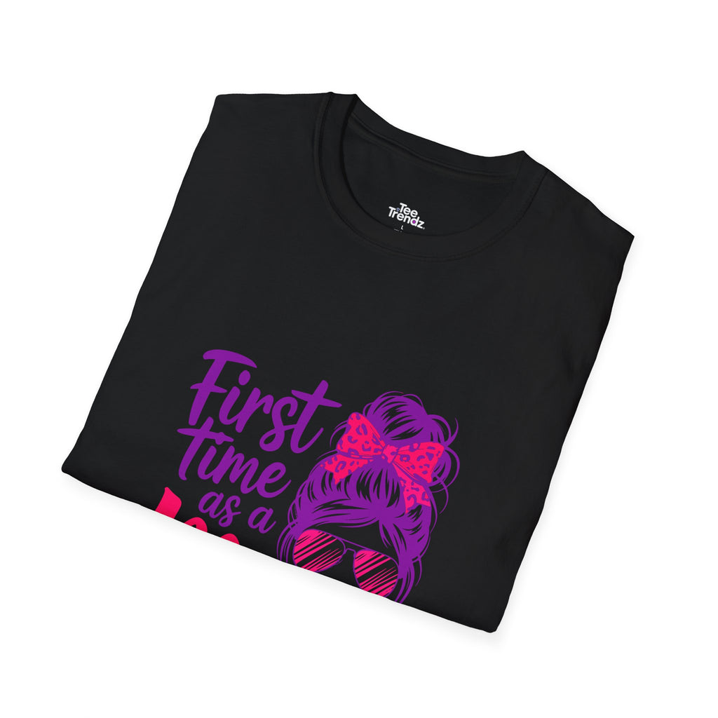 First Time as a Mom T-Shirt — New Mom Gift, Cute Mom Life Tee