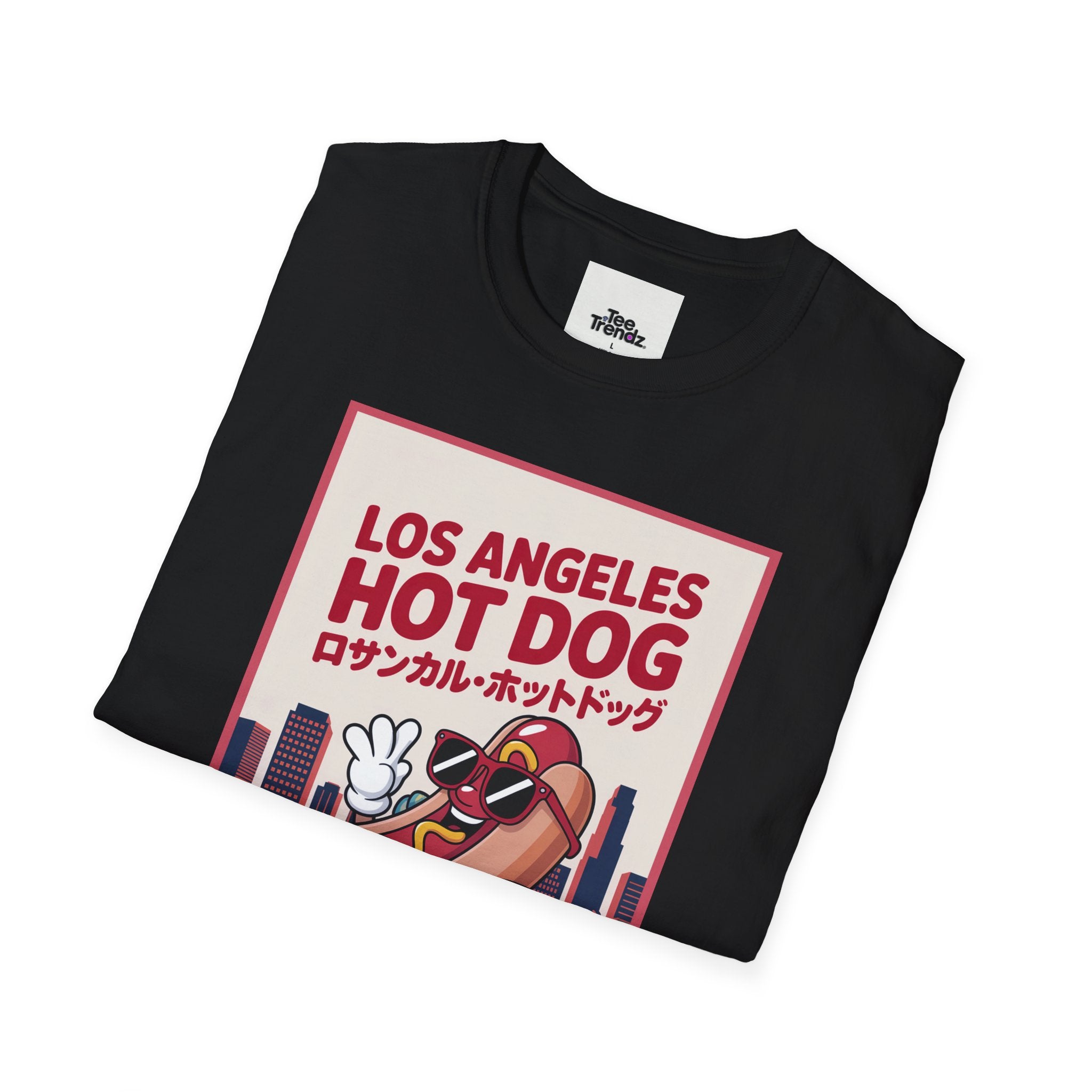 Los Angeles Hot Dog T-Shirt — Cute Cartoon Hotdog Graphic Tee