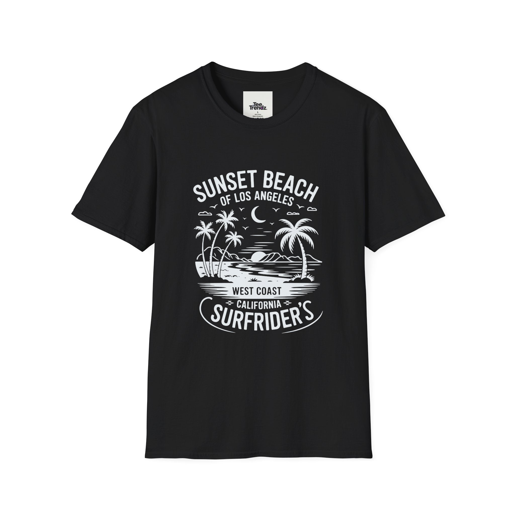 Sunset Beach Surfrider T-Shirt — West Coast California Surf Tee