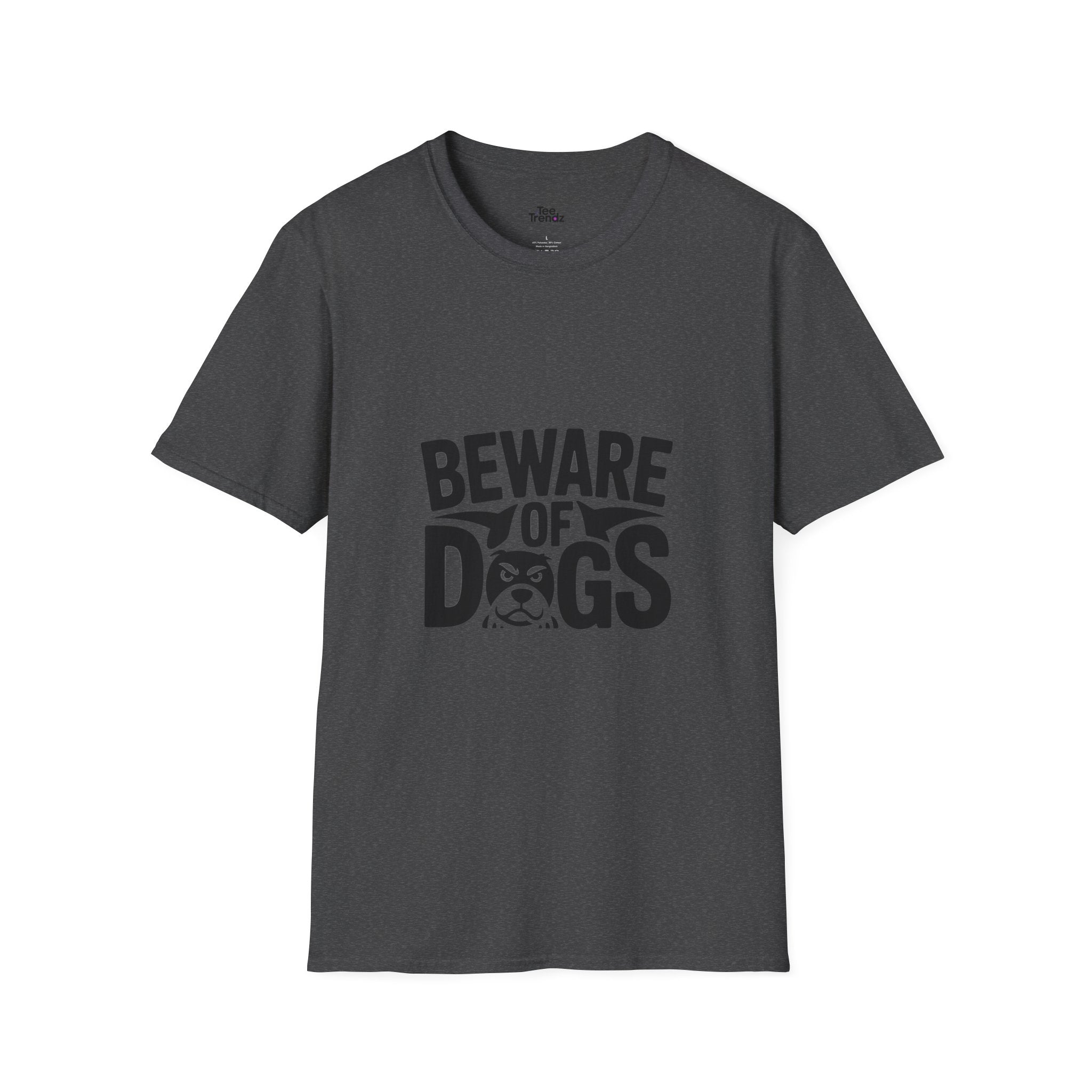 Beware of Dogs T-Shirt — Funny Bulldog Graphic Tee for Dog Lovers