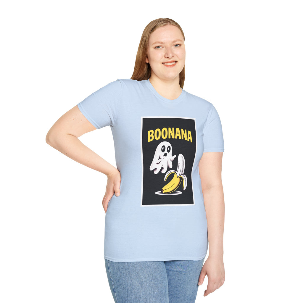 Boonana Ghost Banana Graphic T-Shirt — Funny Halloween Fruit Tee