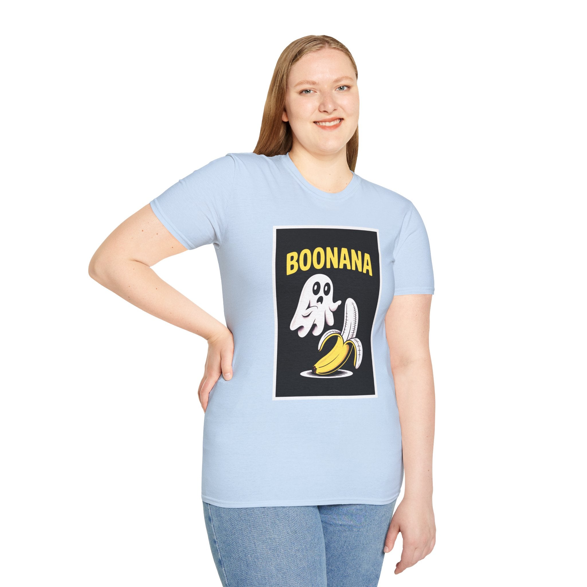 Boonana Ghost Banana Graphic T-Shirt — Funny Halloween Fruit Tee