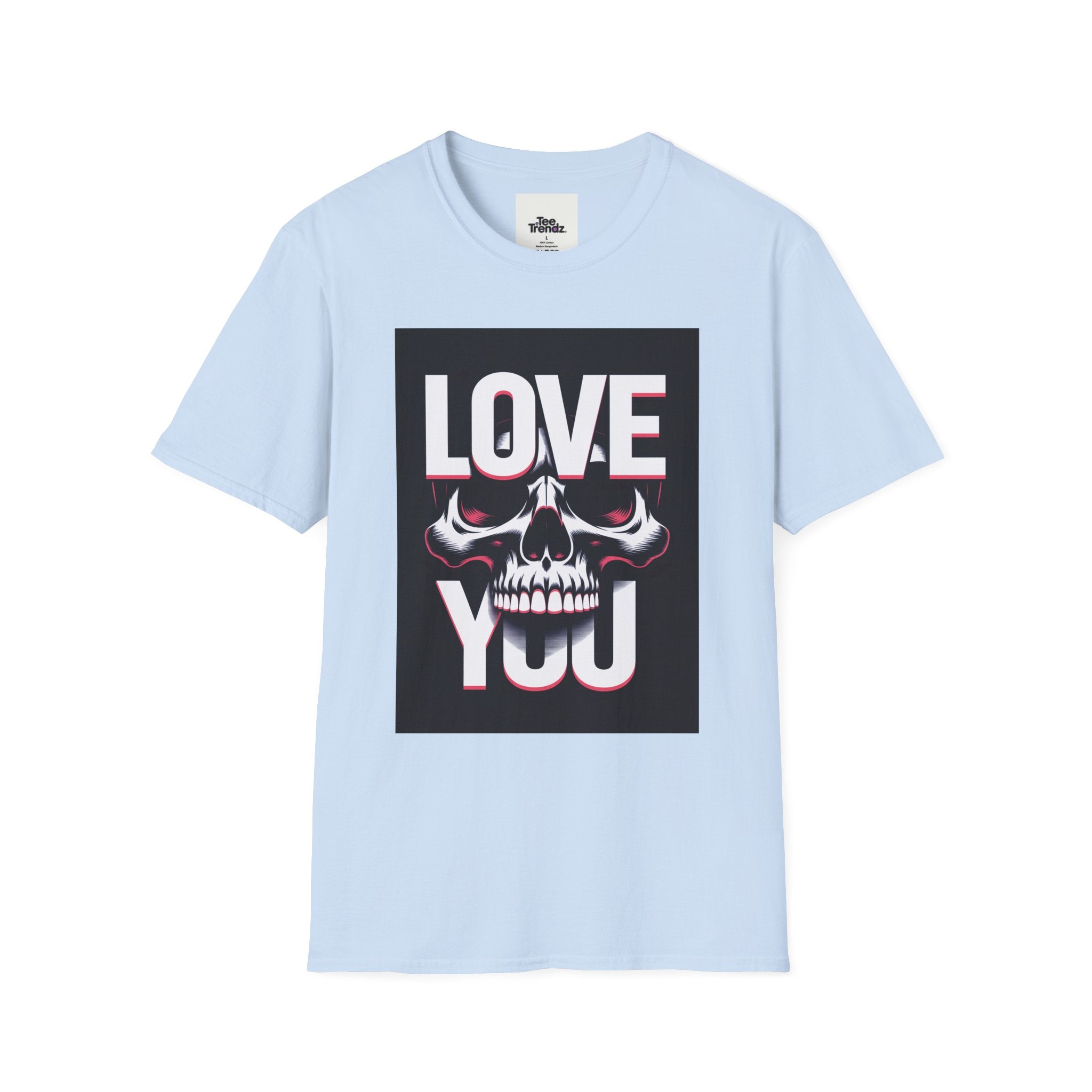 Love You Skull T-Shirt — Gothic Valentine Graphic Tee