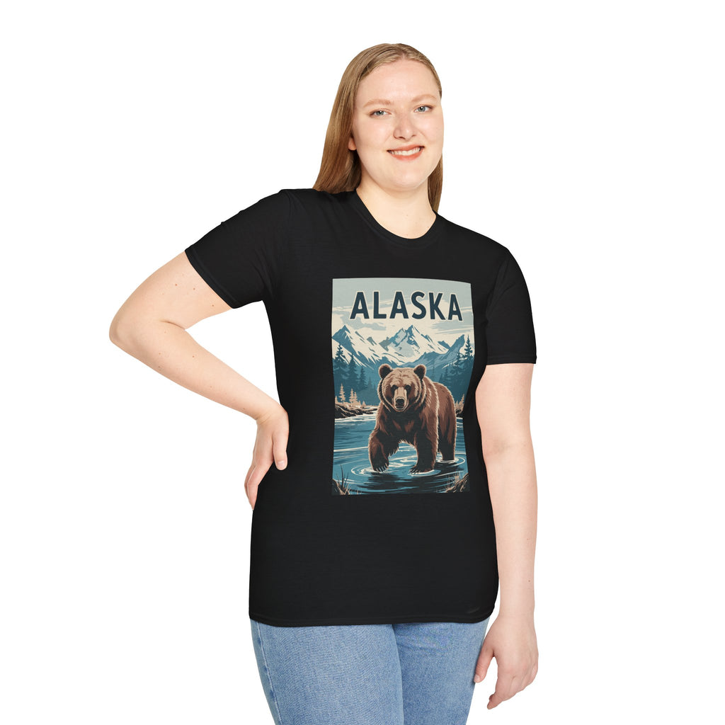 Alaska Bear T-Shirt — Vintage Mountain Wildlife Tee